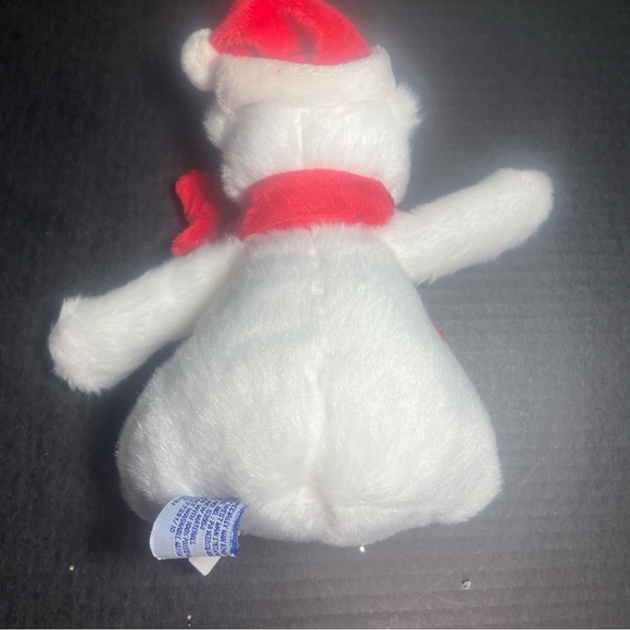 BNWT Bath and Body Works white plush polar bear with Santa hat and red scarf - Picture 8 of 12